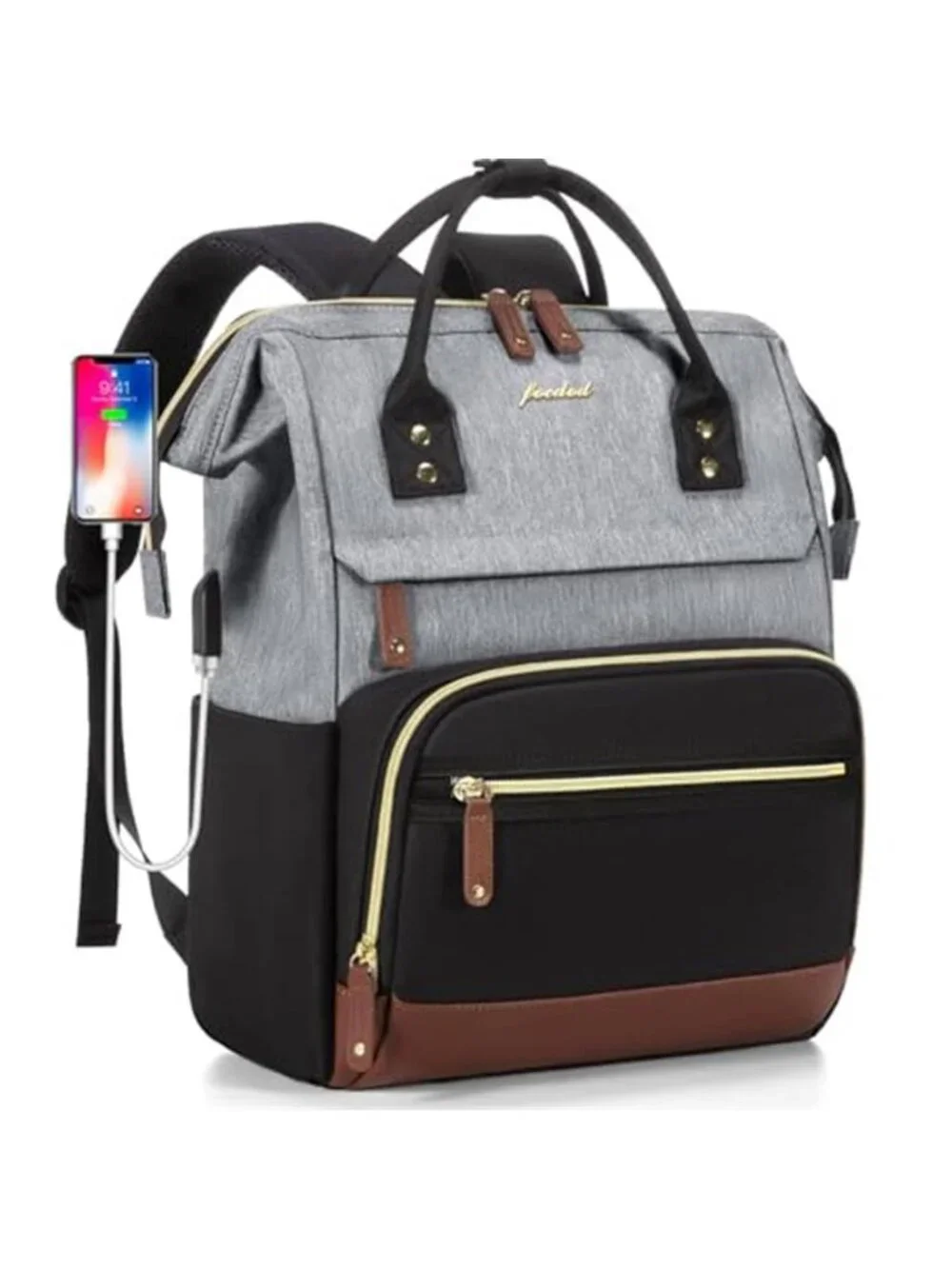 Womens Laptop Backpack 156 Inch Waterproof College Travel Office Work Bag Purse